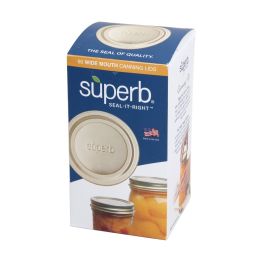 Wide Mouth Canning Jar Lids- Box of 60