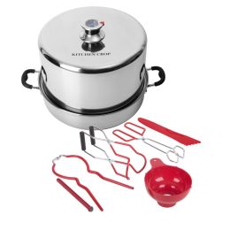 Kitchen Crop Stainless Steal Steam Canner With Tools