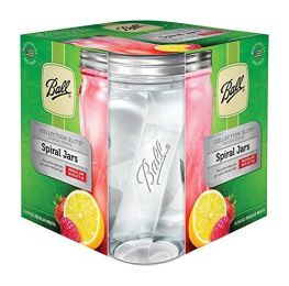 BALL COLLECTION ELITE DESIGN SERIES RM PINT SPIRAL JARS 4PK