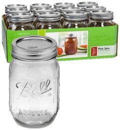 Jars - Regular Mouth Pint - Case of 12