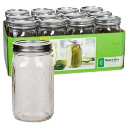 Jars - Wide Mouth Quart Jars - Case of 12